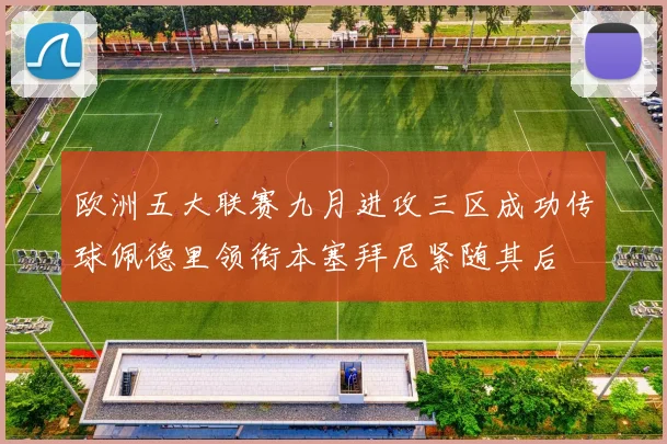 欧洲五大联赛九月进攻三区成功传球佩德里领衔本塞拜尼紧随其后
