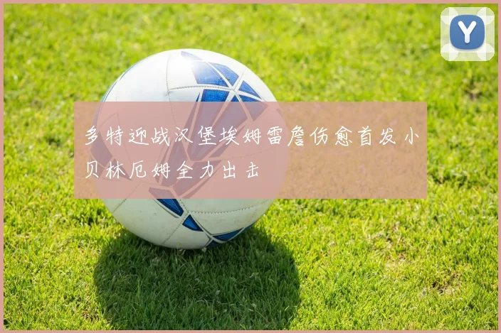 多特迎战汉堡埃姆雷詹伤愈首发小贝林厄姆全力出击