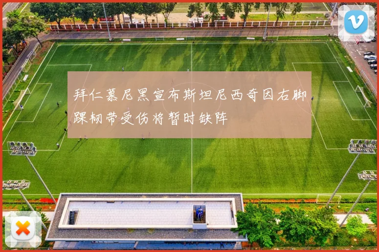 拜仁慕尼黑宣布斯坦尼西奇因右脚踝韧带受伤将暂时缺阵